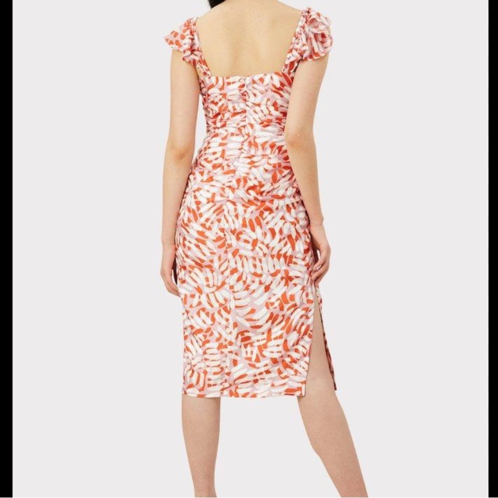 MILLY Women's Brushstroke Print On Silk Rayna Dress Size 6